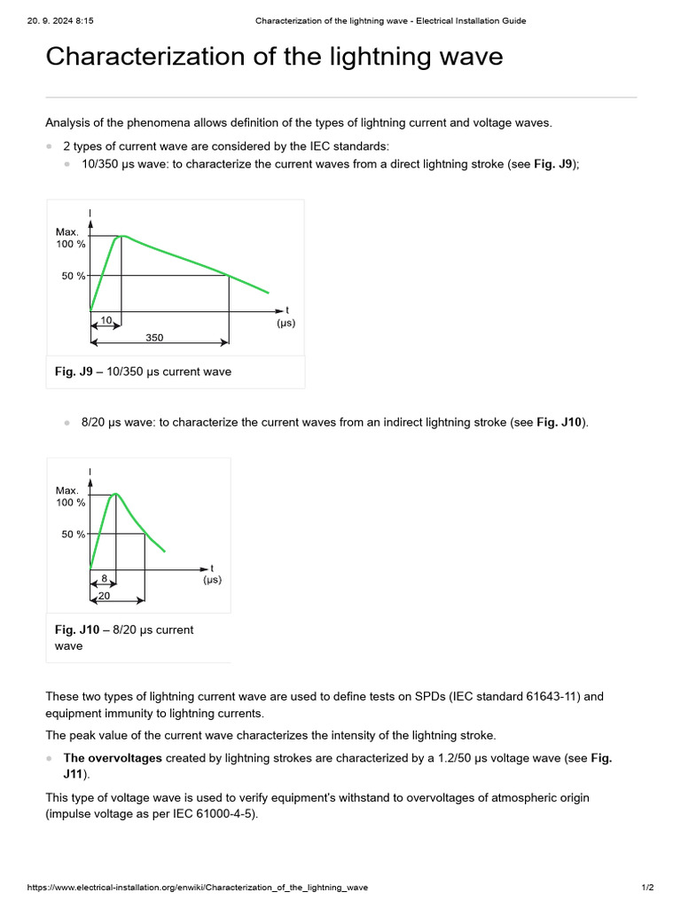 Characterization of The Lightning Wave - Electrical Installation Guide ...