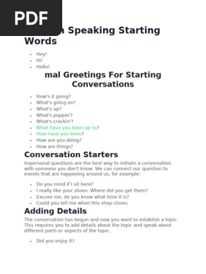 Sample Conversations Titbits Vocabulary Spoken English