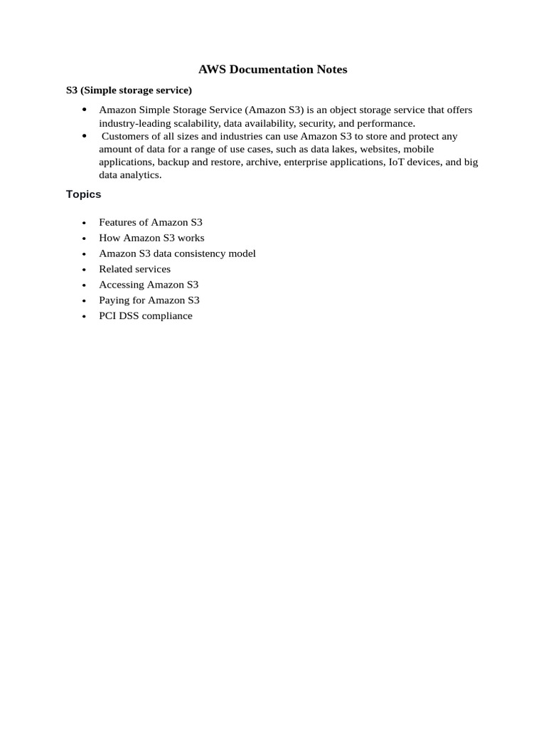 Aws Documentation For Cli