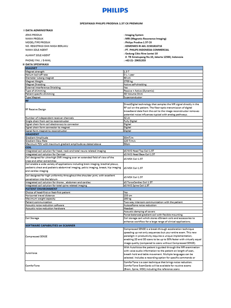 Prodiva 1.5t Cx