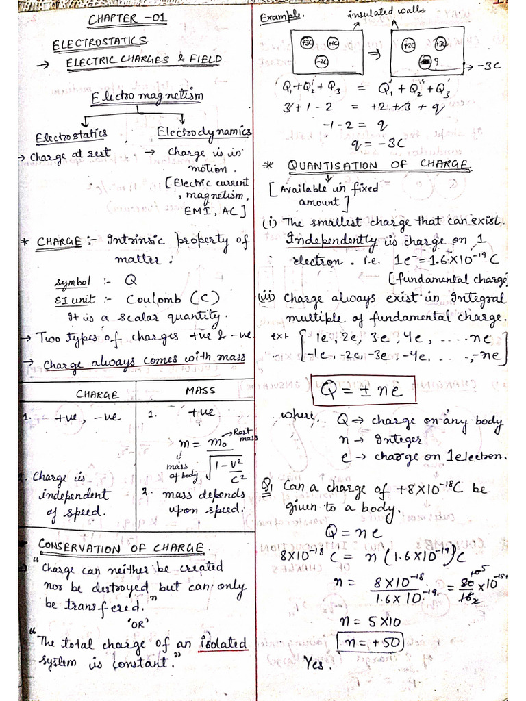 Class 12 Physics Chapter 01 | PDF