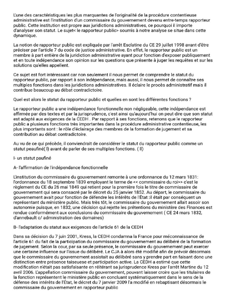 Rapporteur Public PDF | PDF