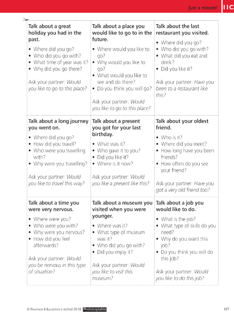Talk For A Minute About... | PDF