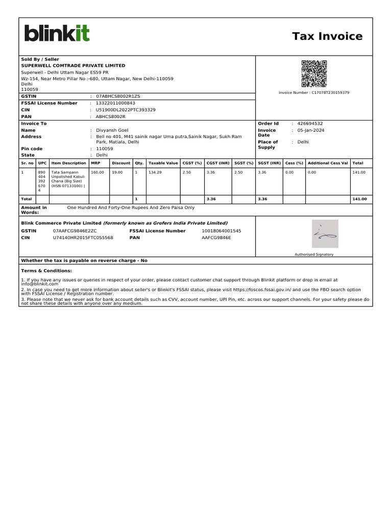 ForwardInvoice - ORD700290173 2 | PDF