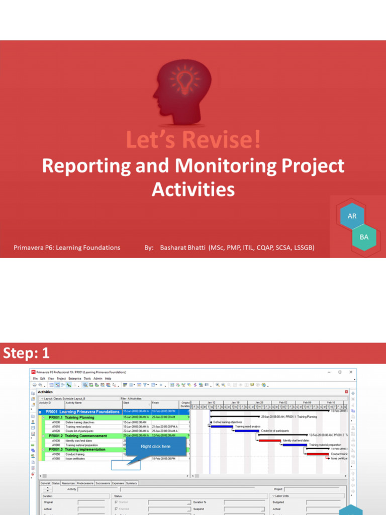 Section6-Revision-Reporting and Monitoring Project Activitiies | PDF