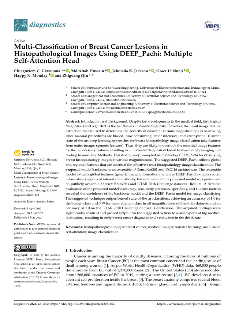 2022.05 Multi-Classification of Breast Cancer Lesions in ...