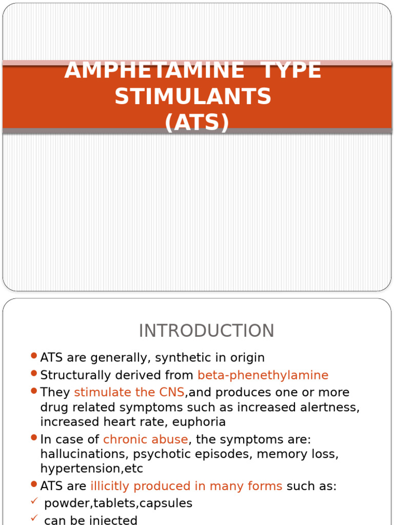 Amphetamine Type Stimulants | PDF