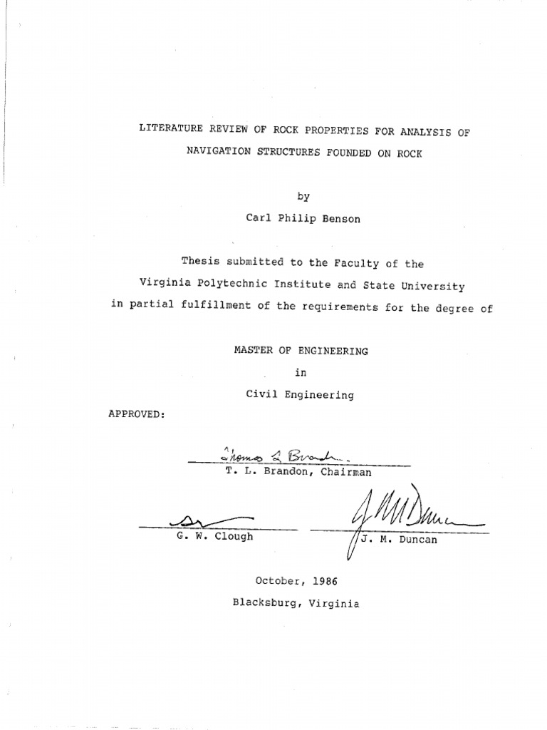 Thesis Rock Properties | PDF