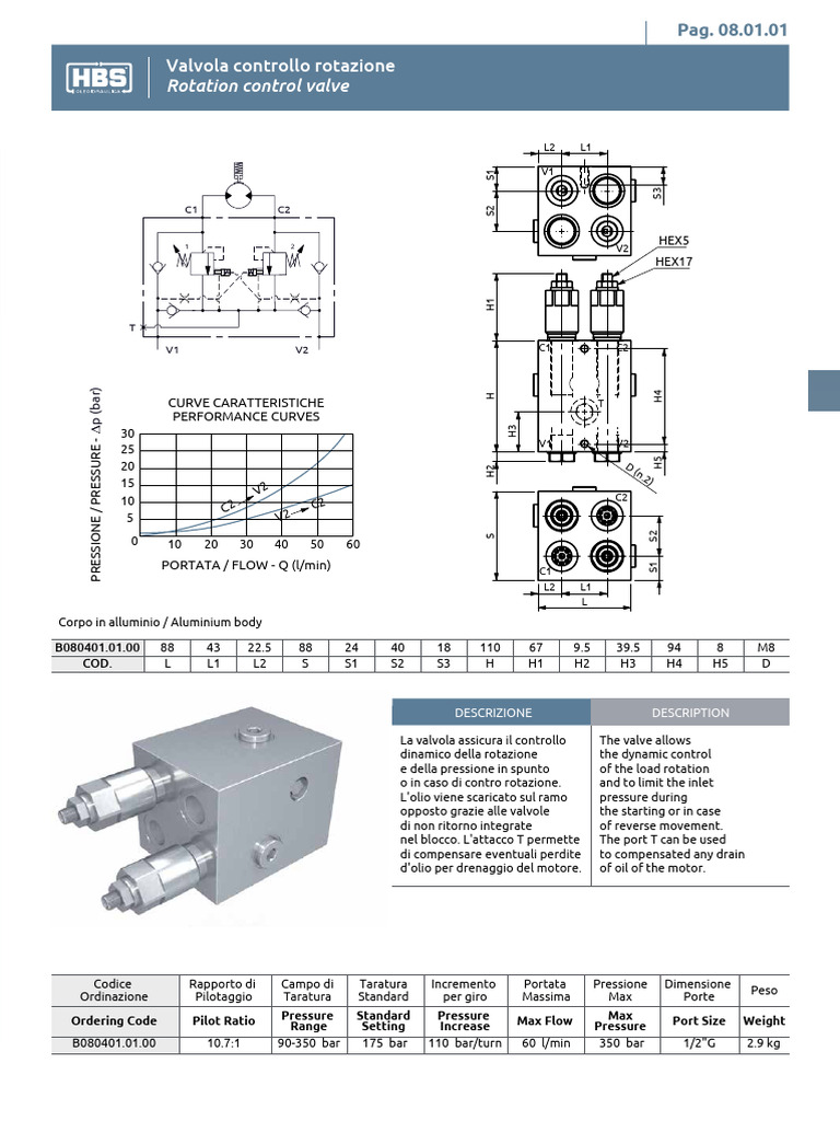 Rotation Control Valve: Valvola Controllo Rotazione | PDF