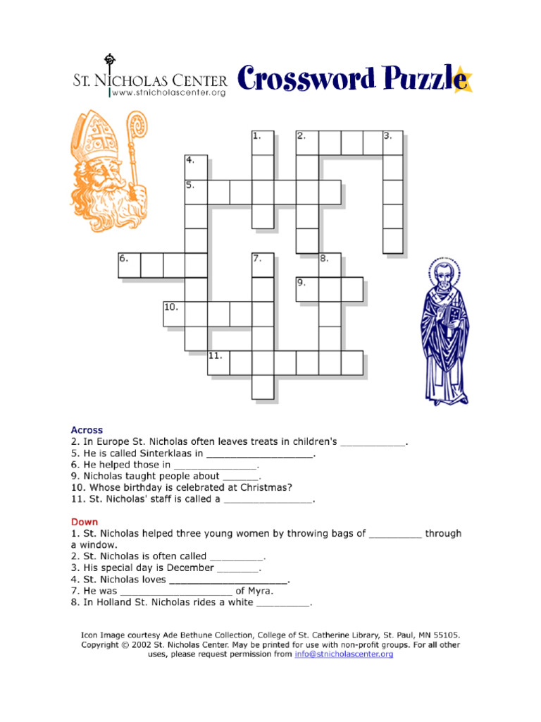 Crossword Puzzle Pdf