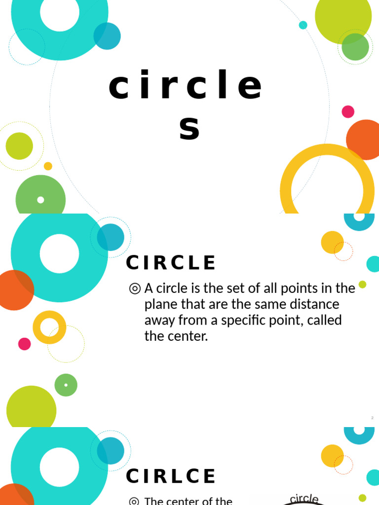 Circle Consolidated Lessons | PDF