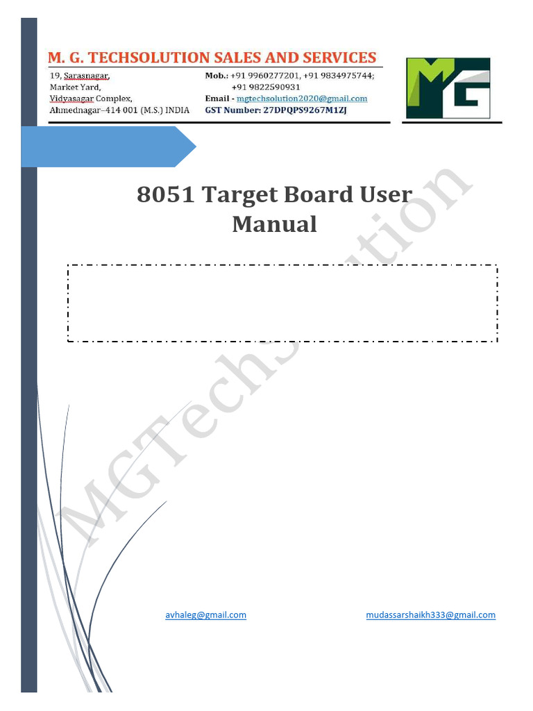 MGTechSolution - 8051 User Manual - V2 | PDF | Usb | Computers