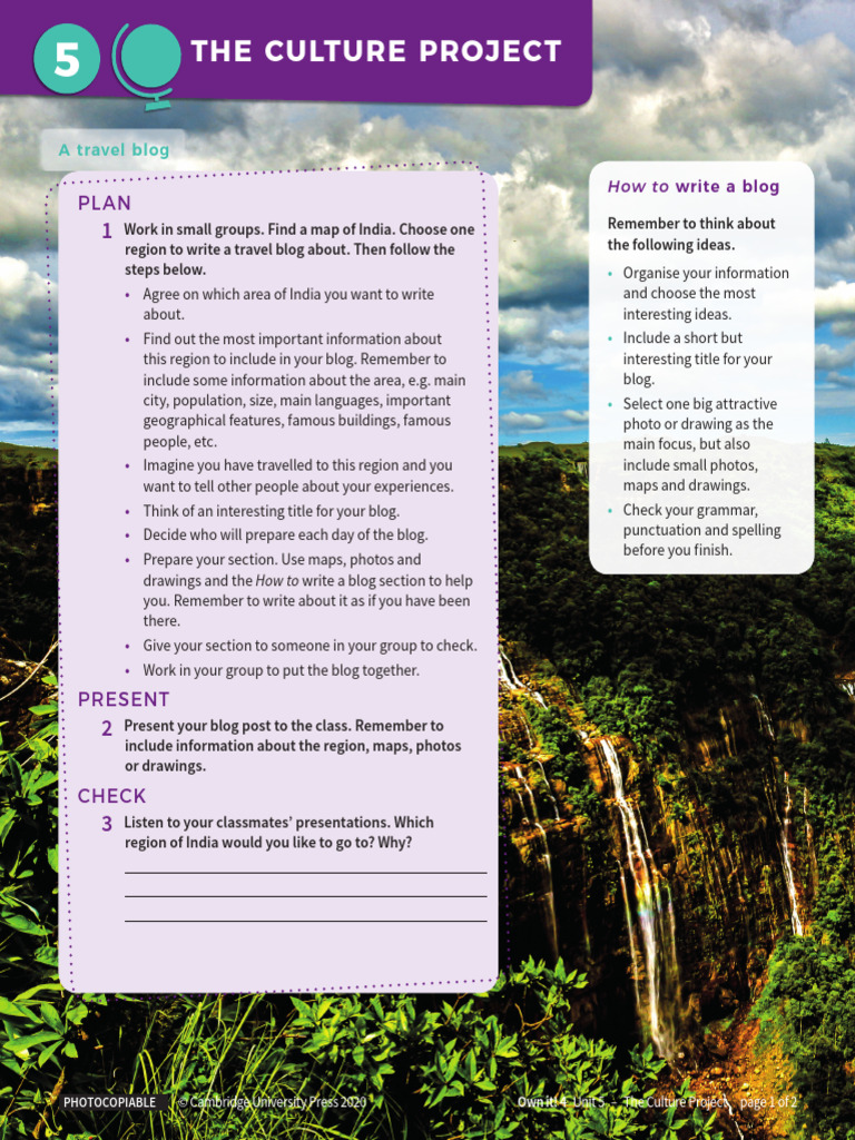 Culture Project Unit5 | PDF