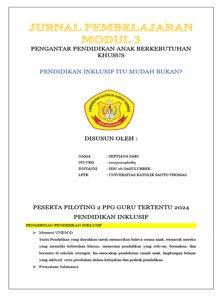 Jurnal Pembelajaran Oke | PDF | Wellness | Science & Mathematics