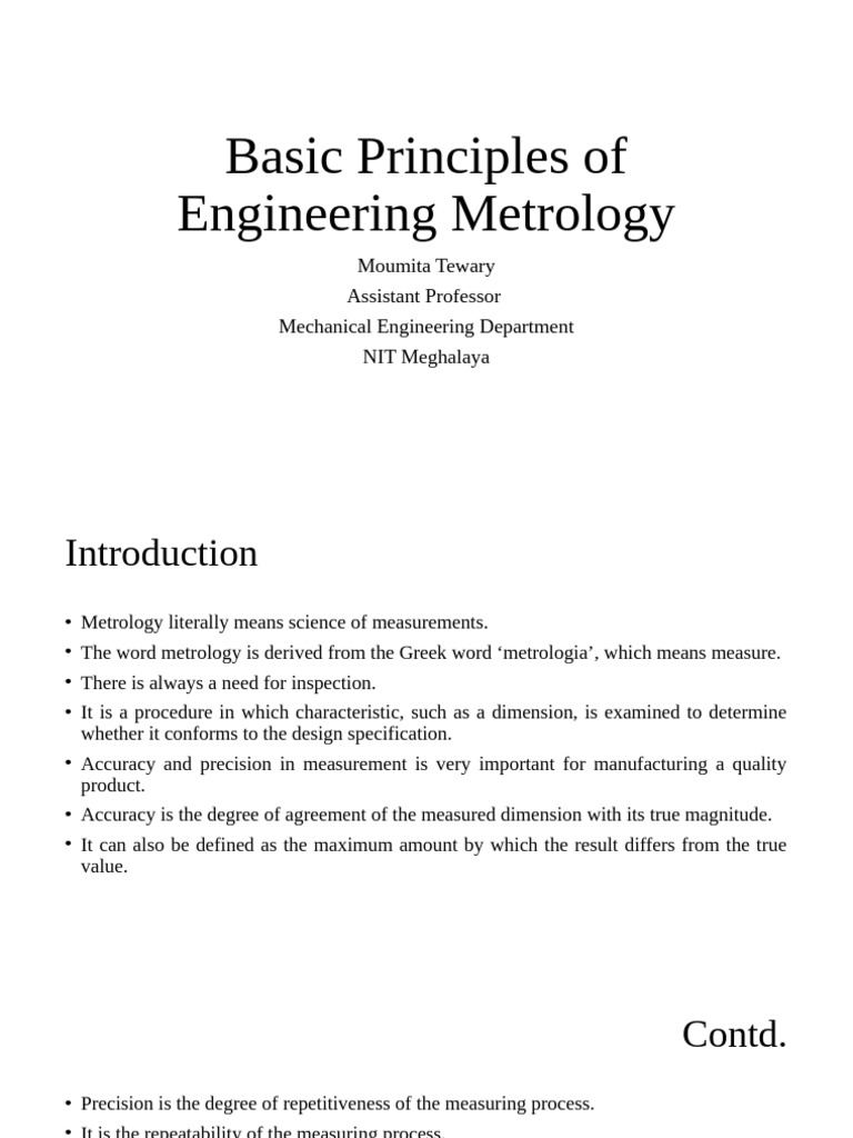 Metrology Research | PDF | Engineering Tolerance | Accuracy And Precision