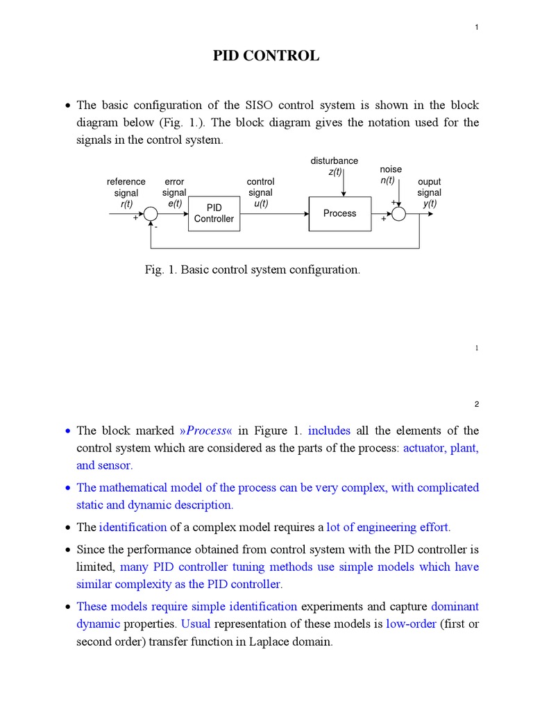 Understanding PID Control Systems | PDF