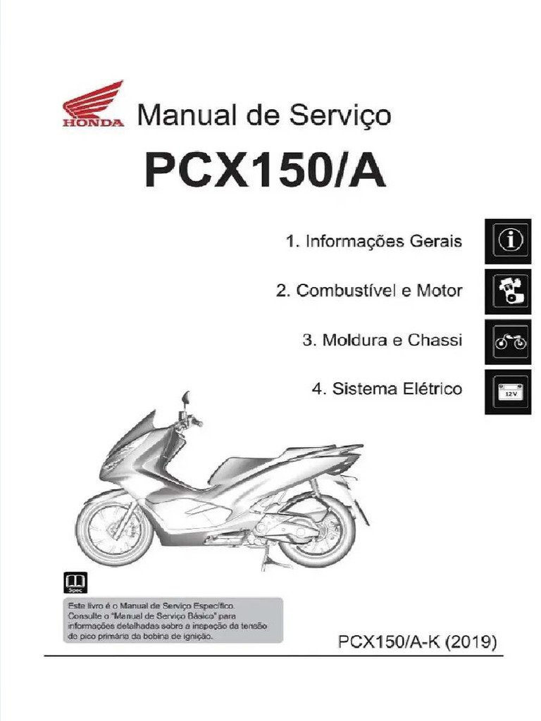 PCXmanual de Servio Honda PCX 150 2019 | PDF