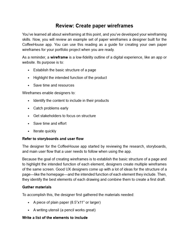 1 4 review create paper wireframes pdf