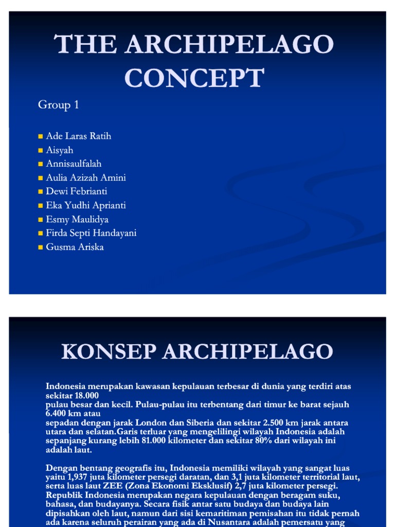 The Archipelago Concept Power Point | PDF