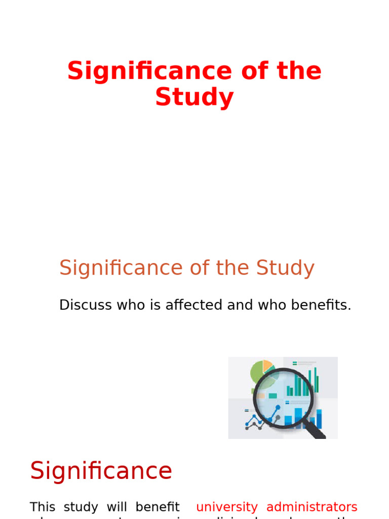 Significance of The Study Definition | PDF