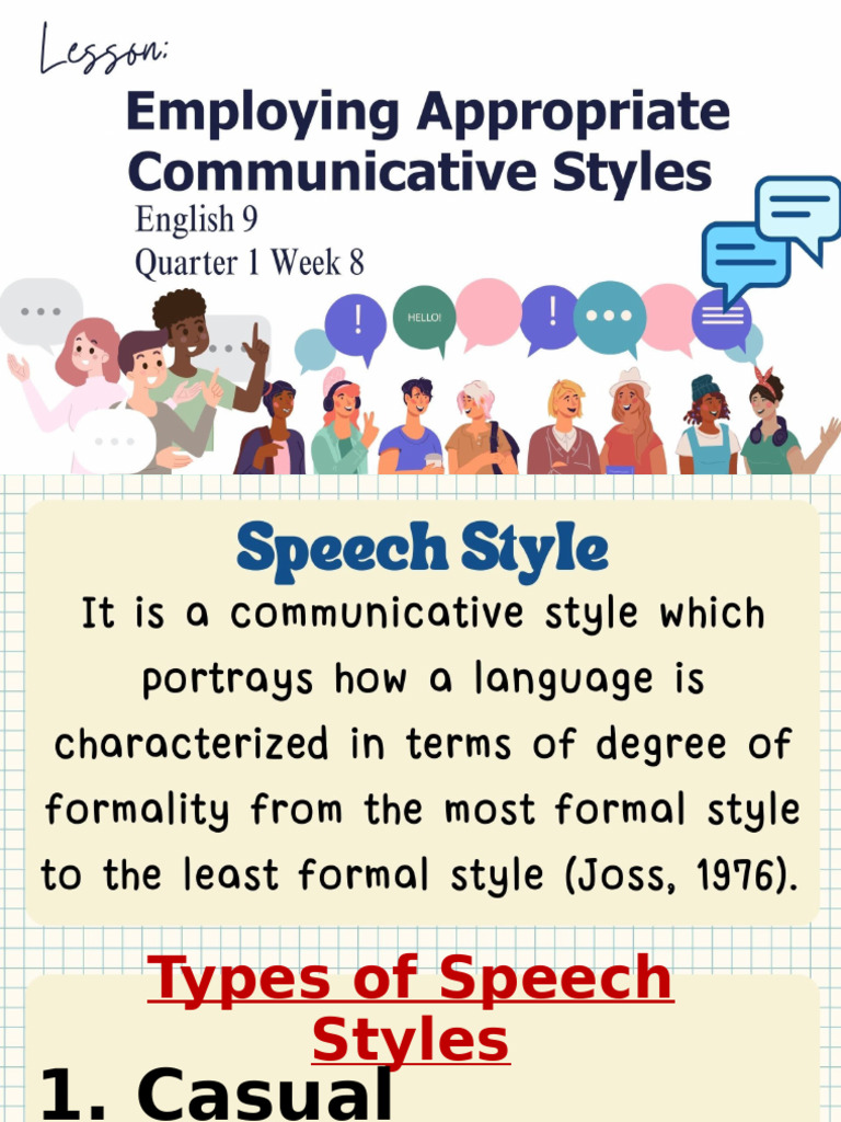 Speech Style 2024 25 | PDF