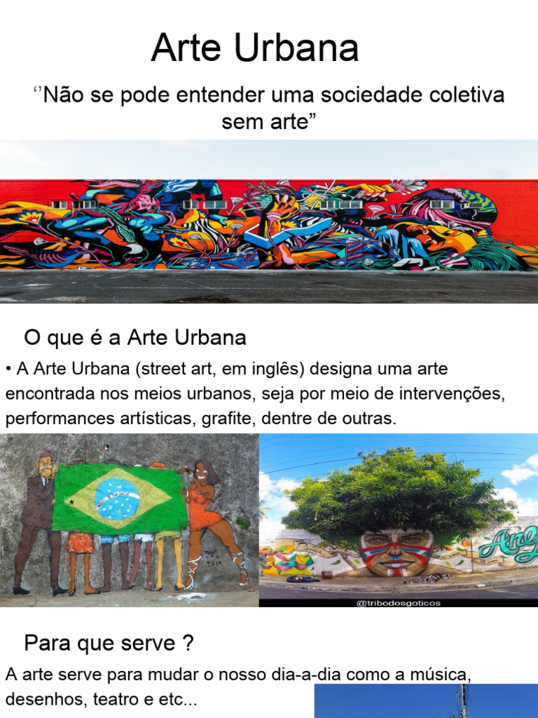 Arte Urbana: Expressão e Impacto Social | PDF | Casa e Jardim | Arte