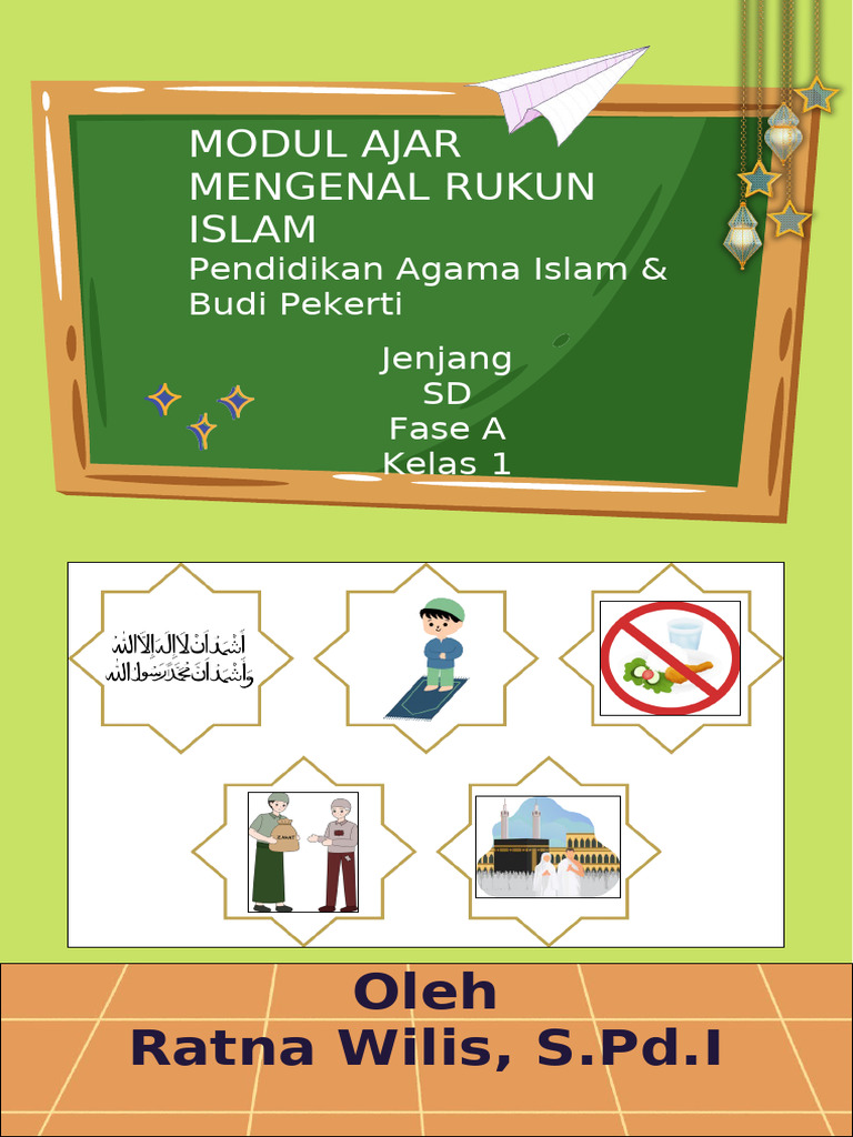 Modul Ajar Pendidikan Agama Islam Dan Budi Pekerti Aku Belajar