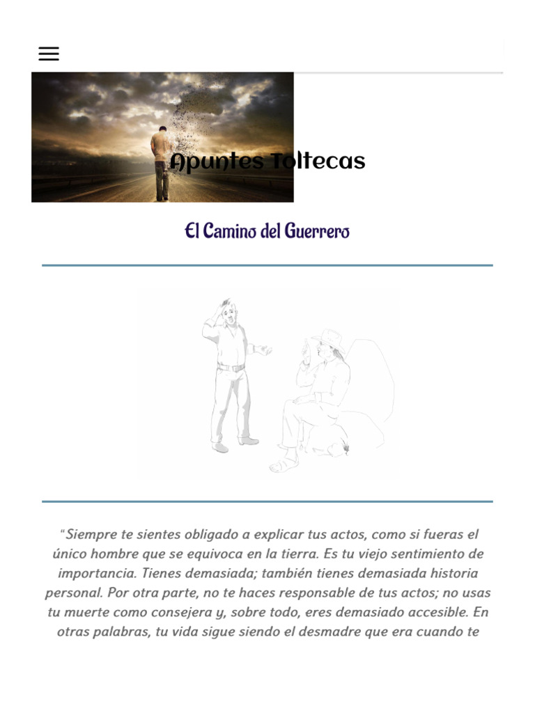El Camino Del Guerrero - Apuntes Toltecas | PDF