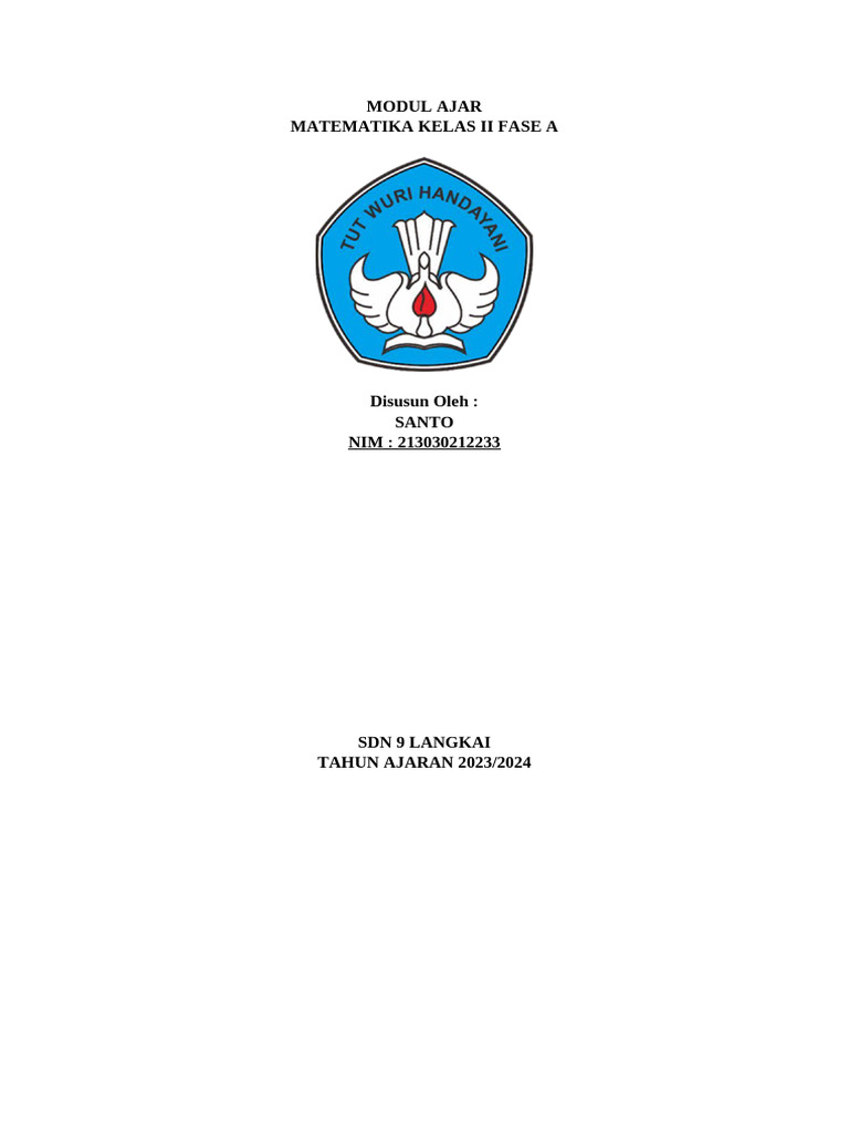 Modul Ajar Kelas 2A | PDF
