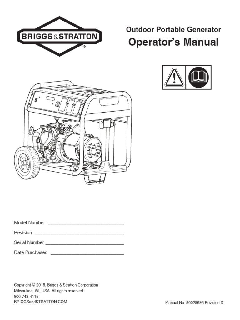 Briggs & Stratton Generator | PDF