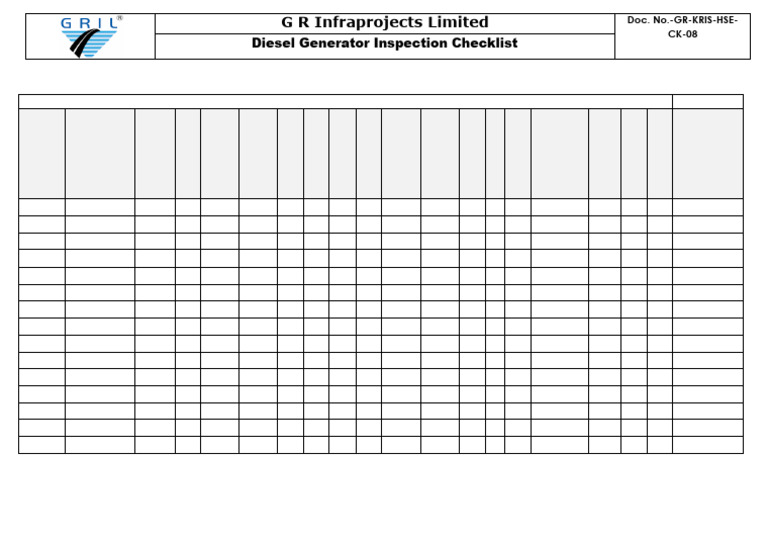 Diesel Generator Inspection Guide | PDF