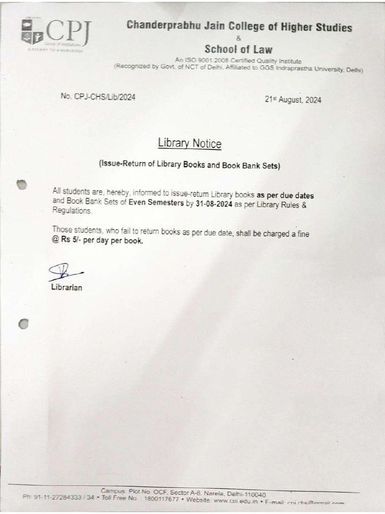 Library Notice | PDF