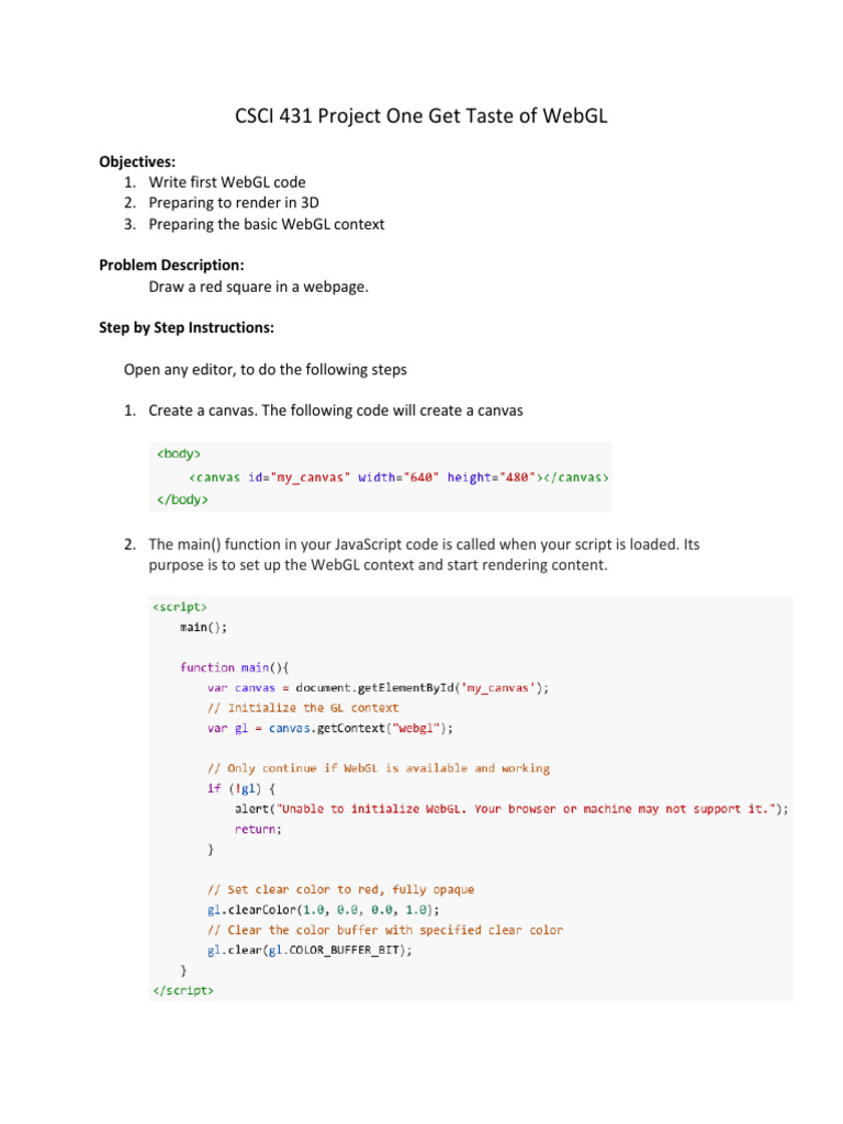 CSCI 431 Project 1 | PDF