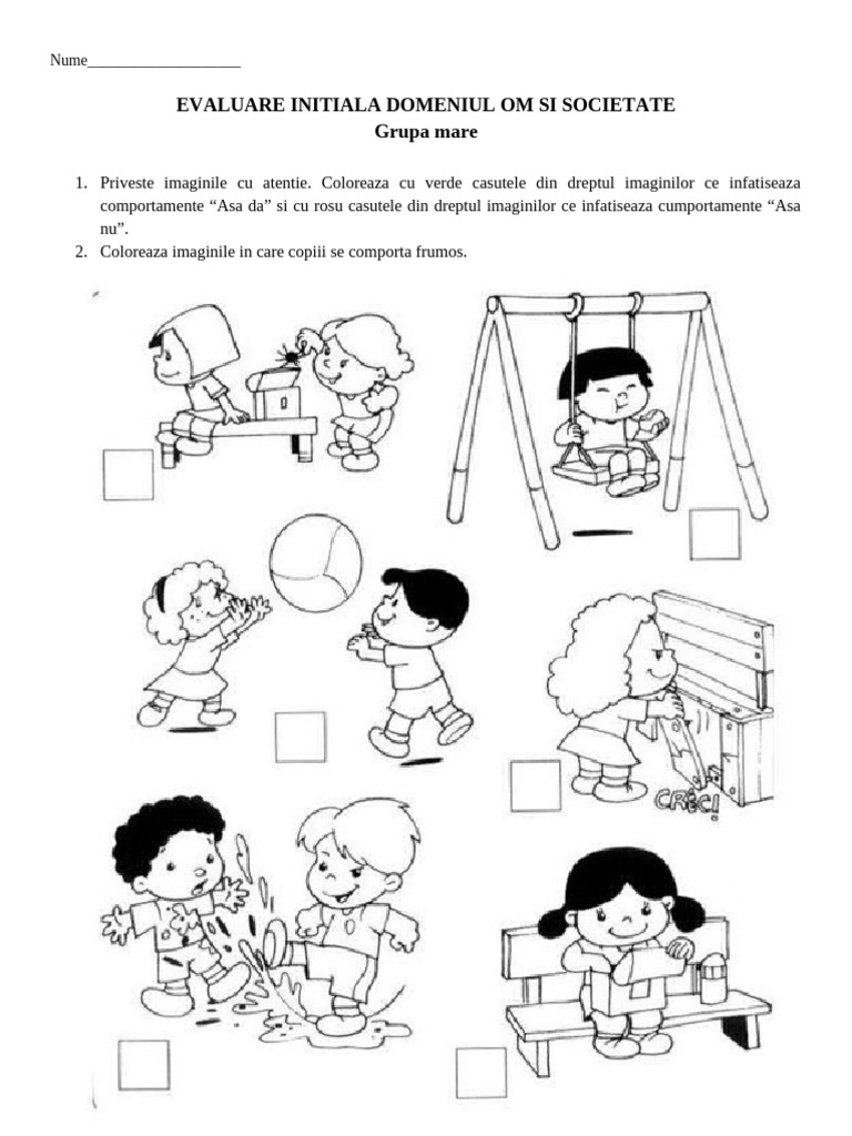 Fisa dos evaluare initiala pdf
