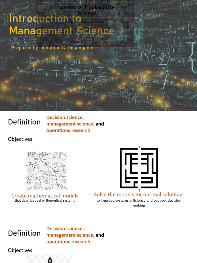 Introduction To Management Science Quantitative Techniques in Business ...