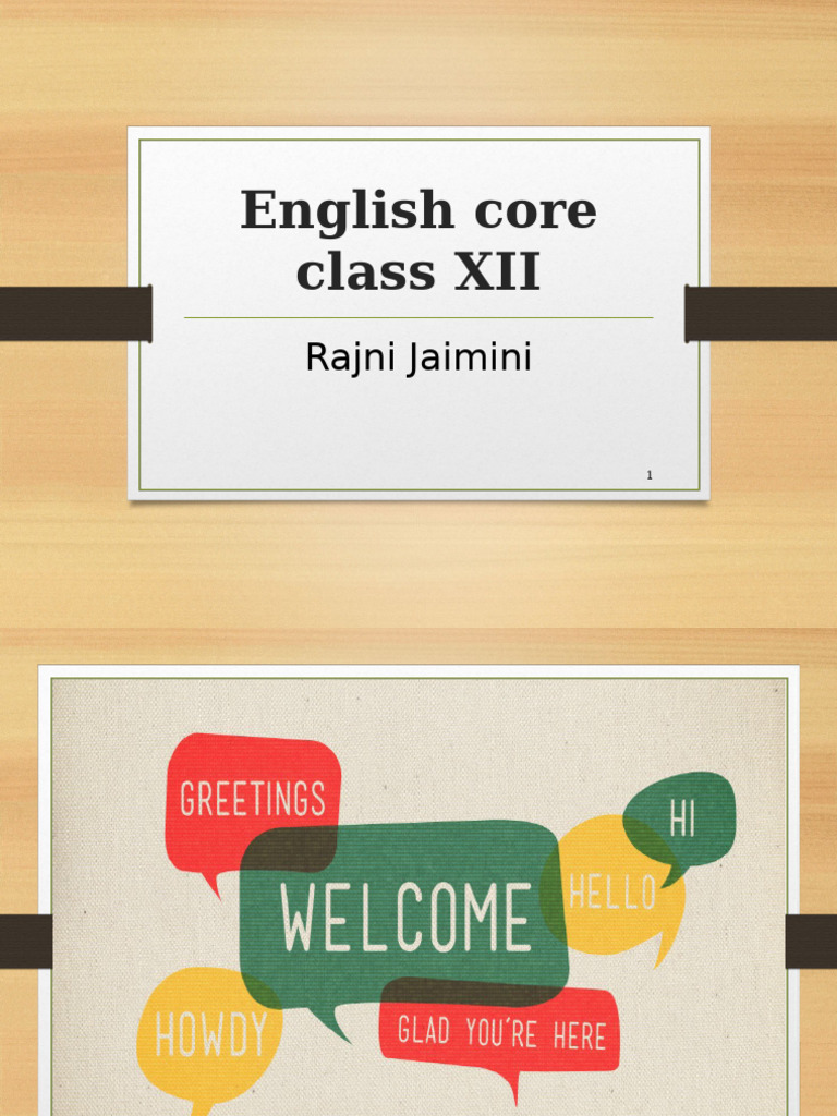 English Core Demo Class | PDF