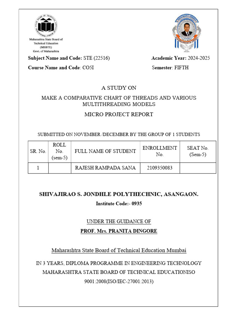 Osy Micro Project | PDF
