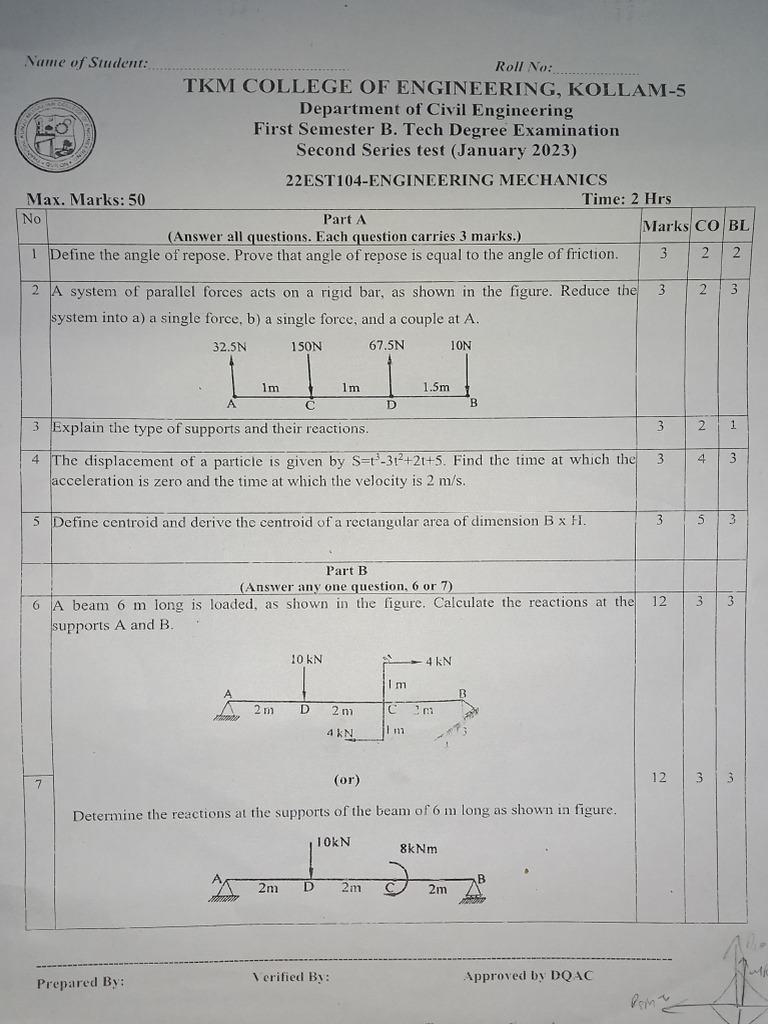 Engineering Mechanics | PDF | Applied And Interdisciplinary Physics ...