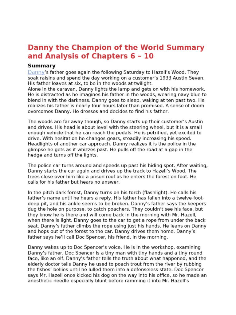 Summary and Analysis of Chapters 6 - 10 | PDF
