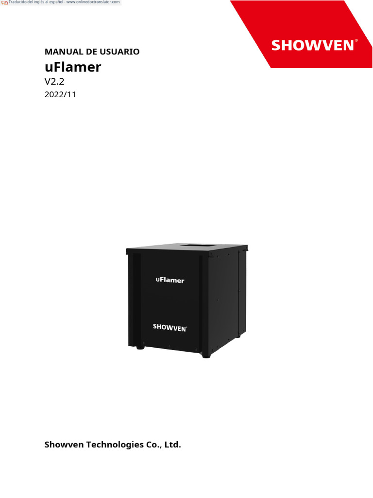 11.1 - U-FLAMER-01.en - Es | PDF | Cambiar | Bomba