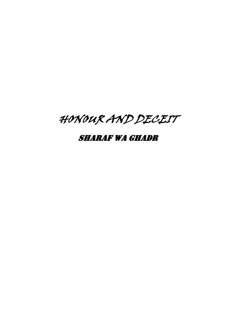 Honour and Deceit | PDF