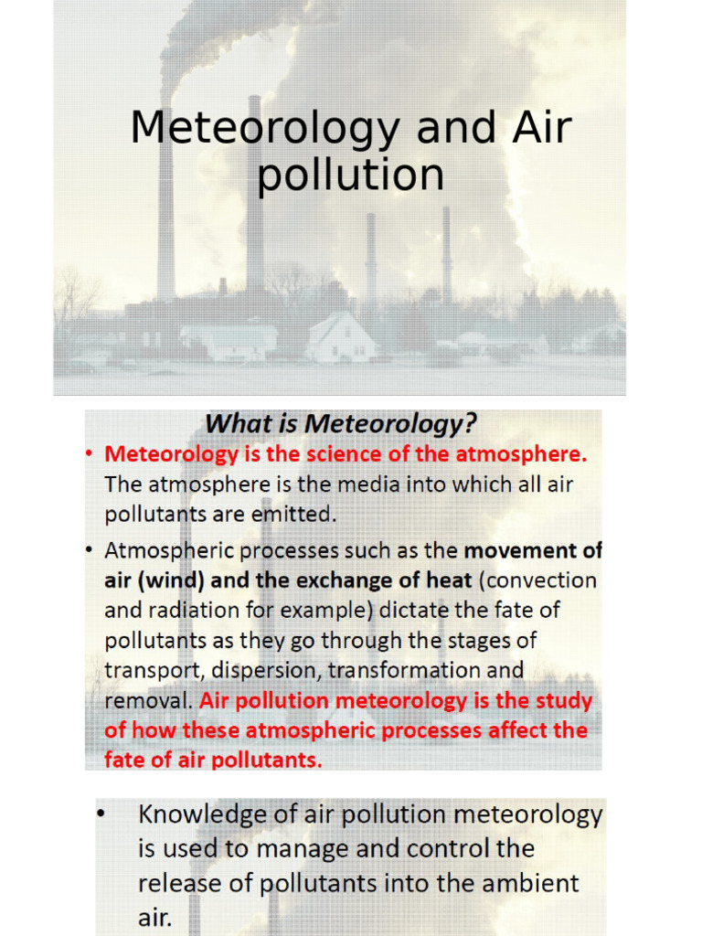 L3 Meteorology And Air Pollution Pdf