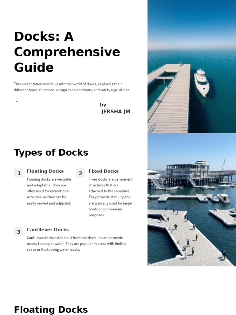 Docks A Comprehensive Guide | PDF