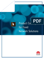 Product Catalogue For Fixed Network Solutions