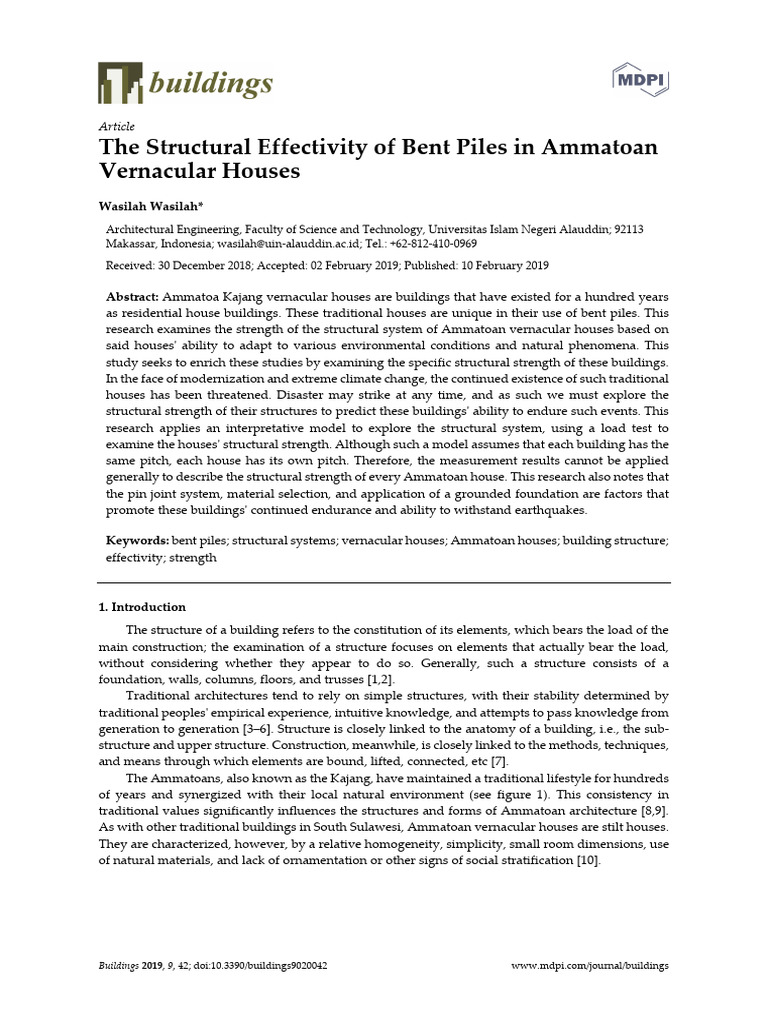 The structural effectivity of bent piles in ammato pdf