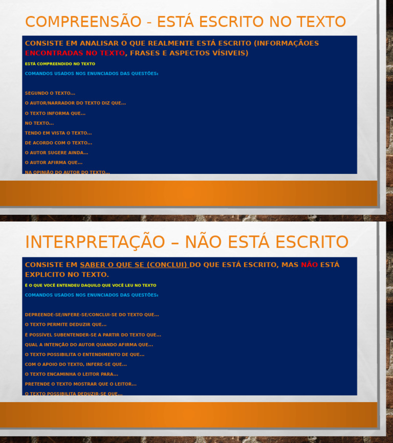 Compreenção e Interpretação | PDF