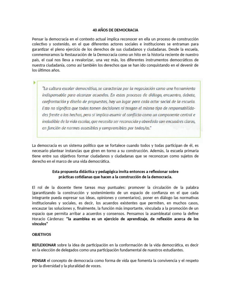 40 Años de Democracia | PDF | Democracia | Ciencia y matemáticas