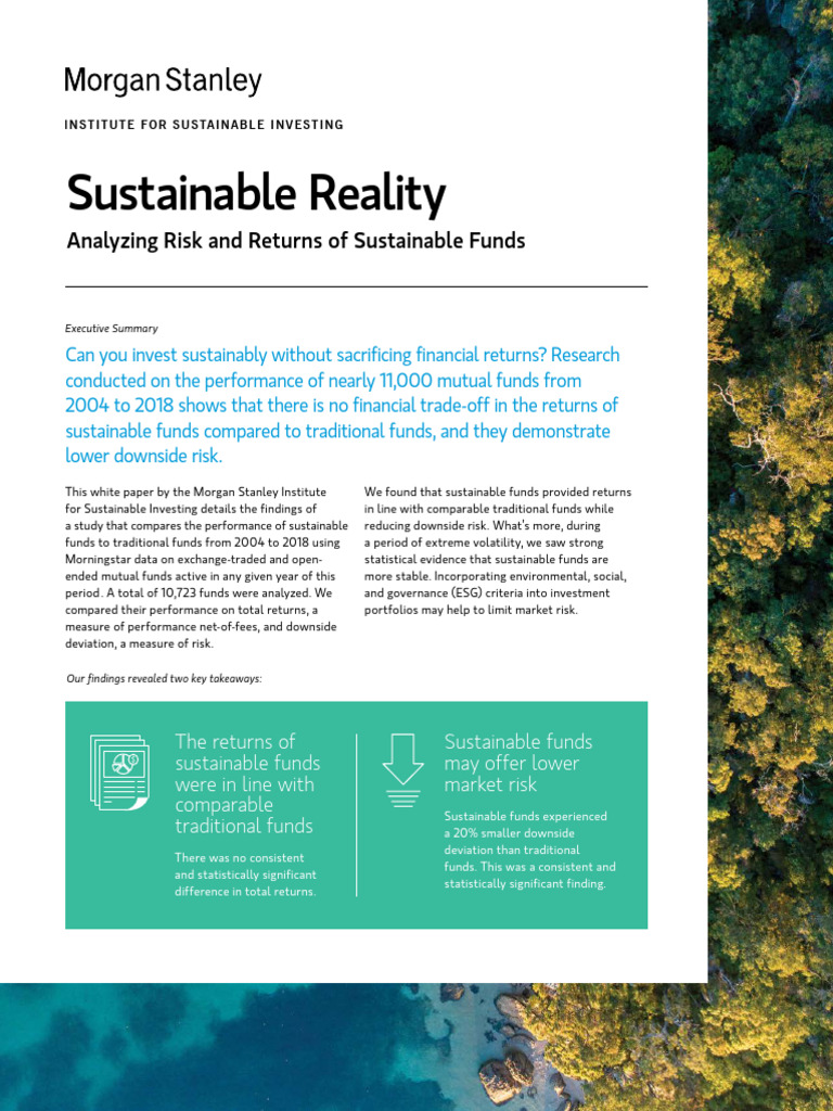 Morgan Stanley Returns of Sustainable Funds | PDF
