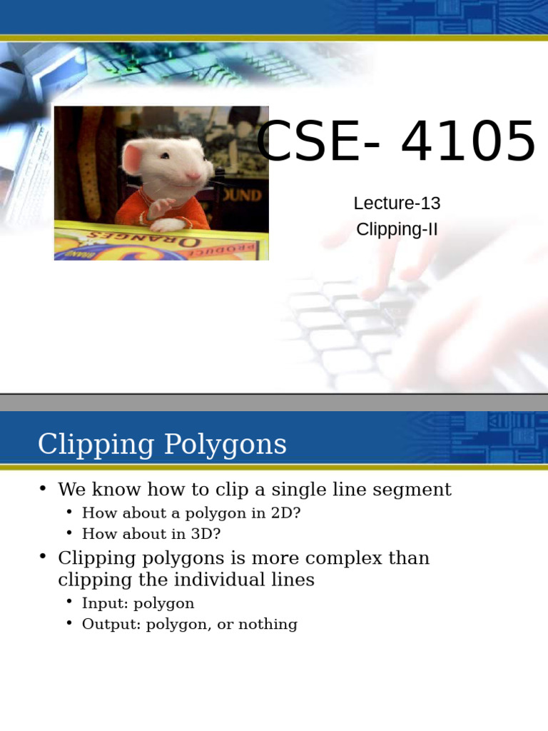 Graphics 13 Clipping-II | PDF