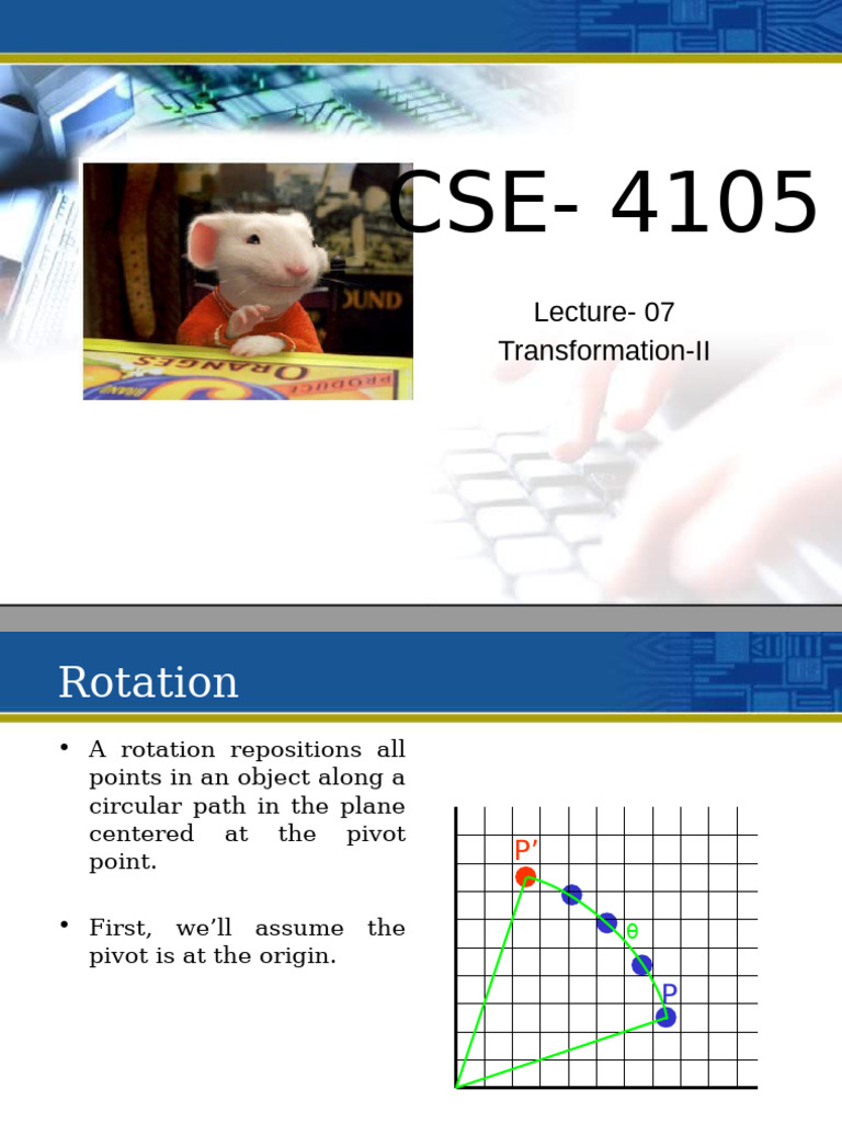 Graphics 07 Transformation-II | PDF